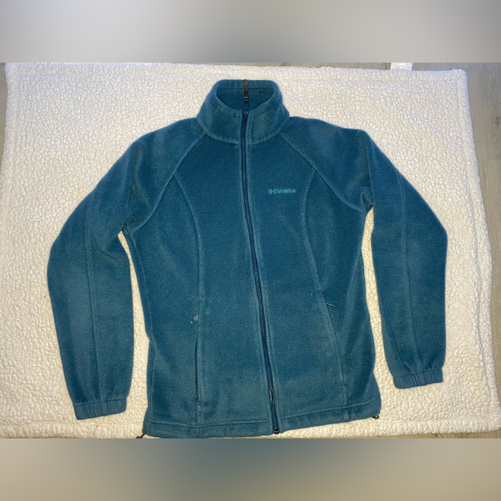 Columbia Women's Benton Springs Full Zip Fleece Jacket Small - Navy Blue. #14